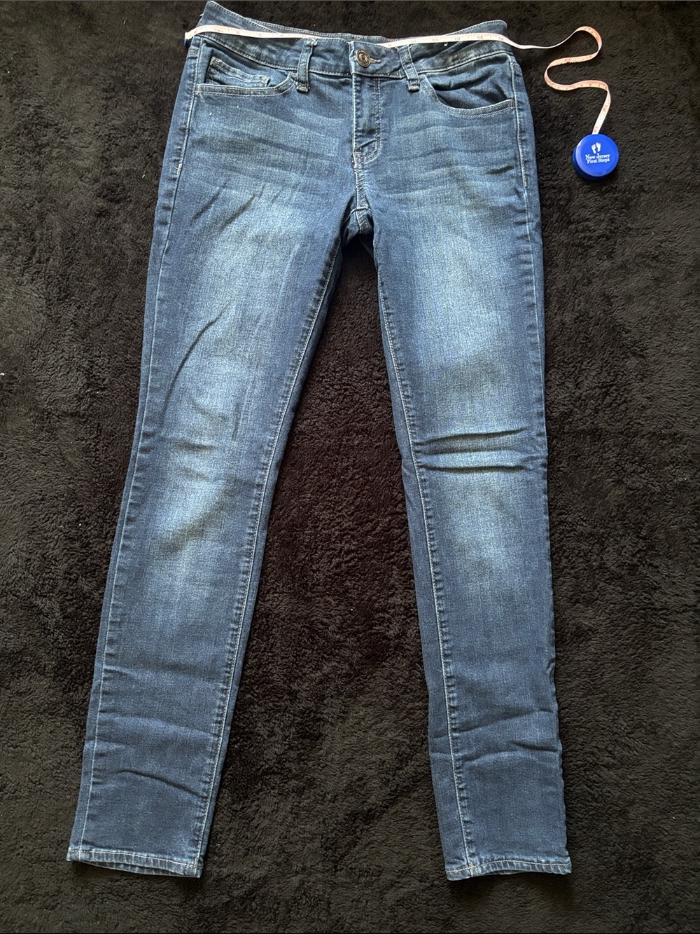 Medium-Wash Blue Skinny Jeans